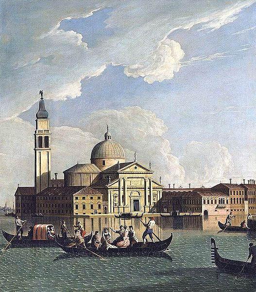 Johan Richter View of San Giorgio Maggiore Sweden oil painting art